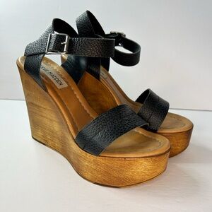 Steve Madden Wood Platform Sandals